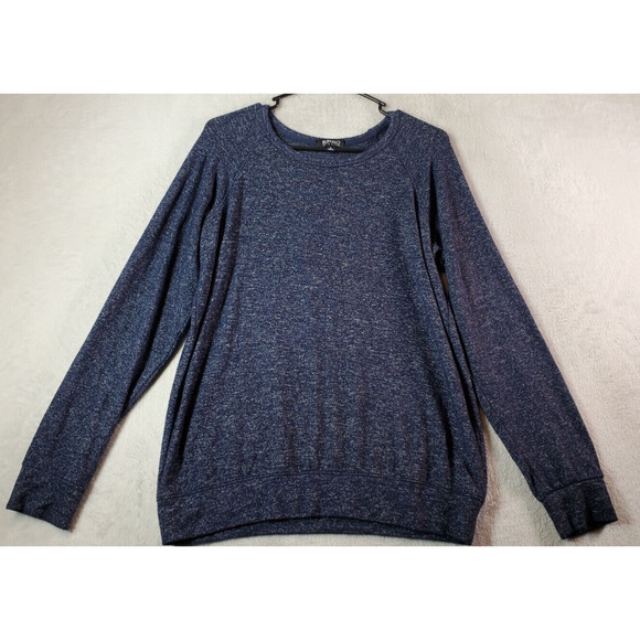Buffalo David Bitton Sweater Women Small Blue Knit Long Raglan Sleeve Round Neck - Picture 1 of 7